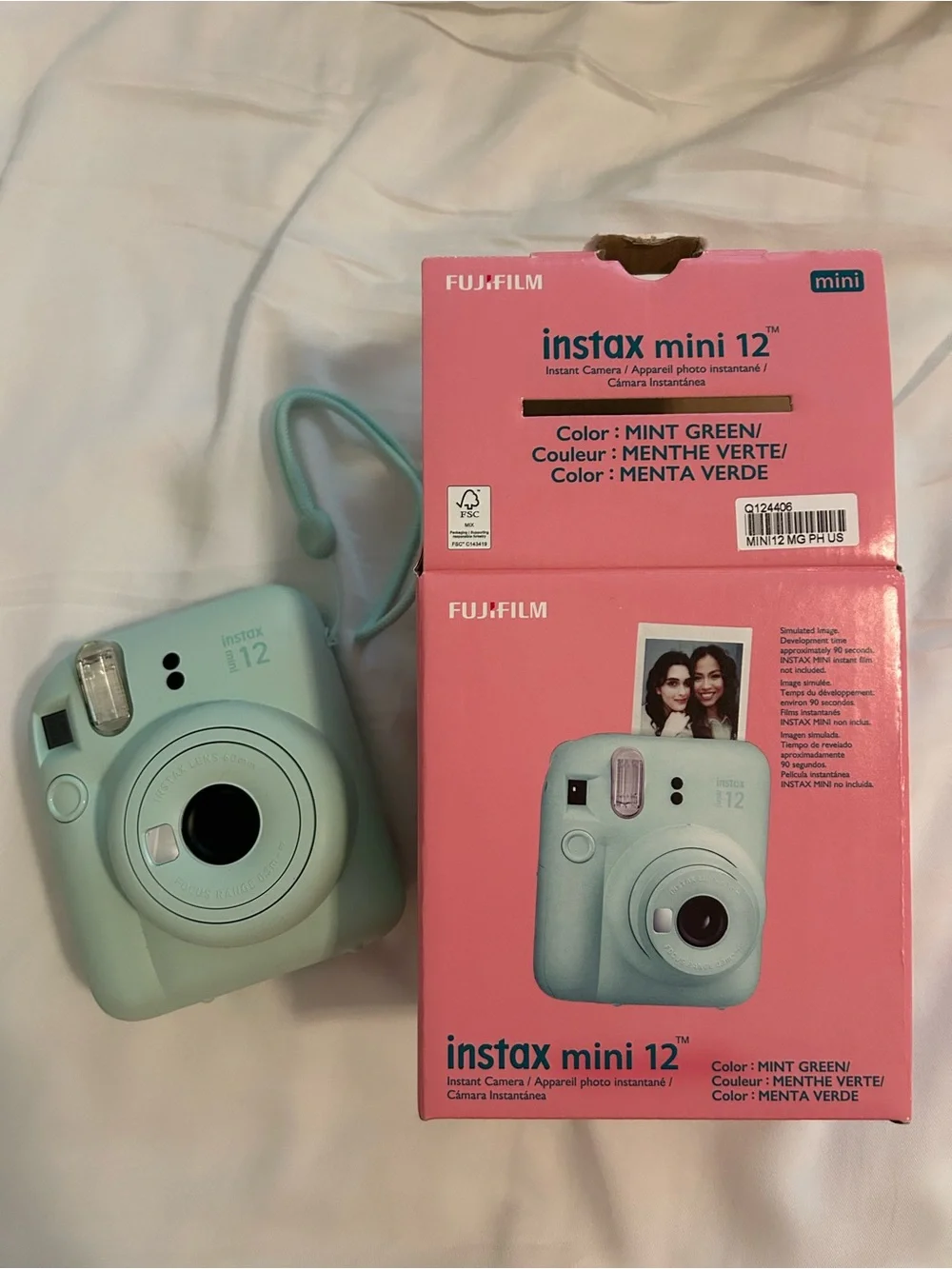 Instax Mini 12 Instant Camera - Mint Green